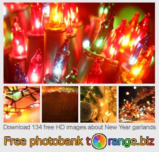 images free photo bank tOrange offers free photos from the section: new-year-garlands