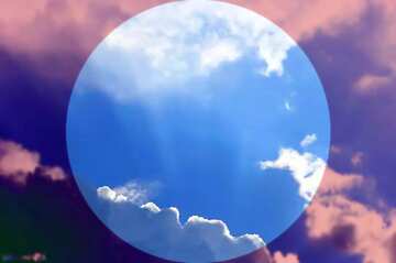 FX №139016 Background beautiful sky infographic presentation template circle frame