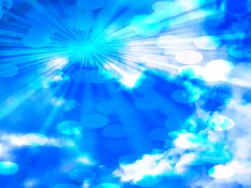 FX №151981 light of love  sunlight rays sky background