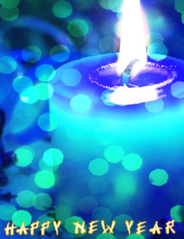 FX №161082 Happy New Year greeting card blue  christmas background