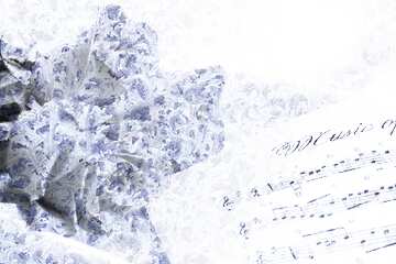 FX №177360 Card greetings music Frozen background