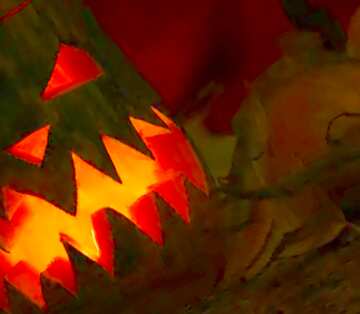 FX №18655 Image for profile picture Scary pumpkin candle holder.