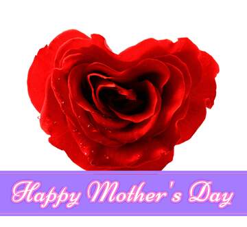 FX №180083 Rose heart happy Mothers Day