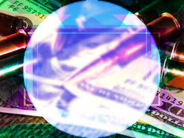 FX №193949 Army gun bullets. Weapon Cartridge picture presentation responsive template