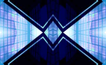 FX №194556 Geometric square backdrop blue