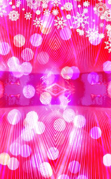 FX №194321 Pink Christmas bokeh template frame Lights lines curves pattern template