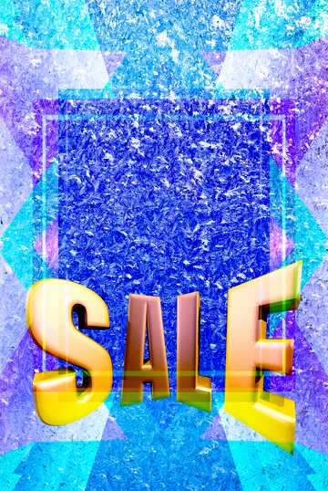 FX №199339  Frosting Blank Design Frame Template Sales promotion 3d Gold letters sale background