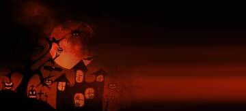 FX №20092 Red Halloween card background