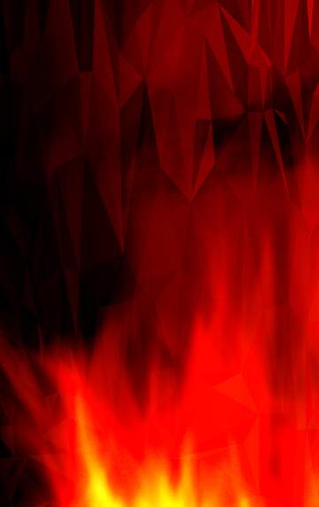 FX №204009 Fire Wall. Polygonal abstract geometrical background with triangles