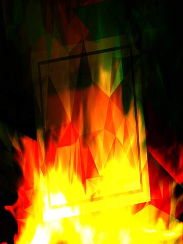 FX №205186 Fire Wall. template frame Polygonal abstract geometrical background with triangles