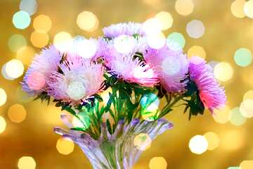 FX №208724 Bouquet of autumn flowers Art Greeting Card Background