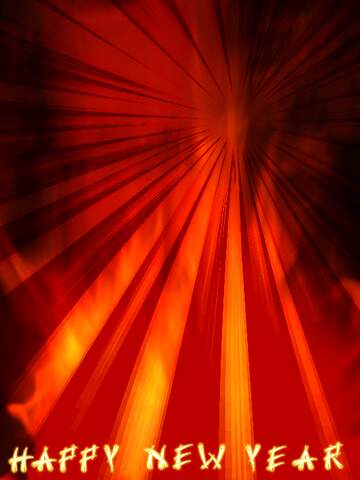 FX №208905 Background. Fire  Wall. happy new year