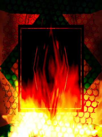 FX №209637 Background. Fire  Wall. deco art tech