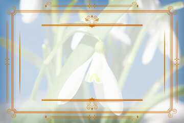 FX №210665 Spring Vintage Retro Frame Paper Art Ancient