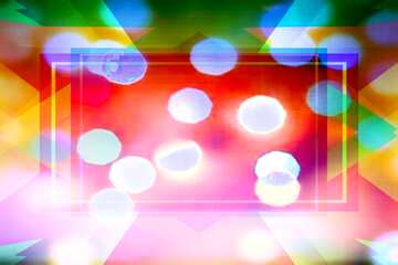 FX №210287 Bokeh lights Sunset Gradient template background