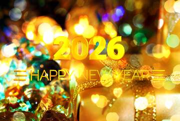 FX №212423 Christmas Winter Postcards Background Happy New Year 2026