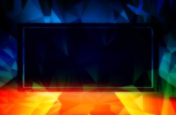 FX №212589 Gradient Polygon layout design template