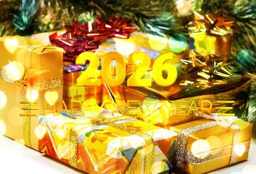 FX №212526 Gifts Christmas tree Happy New Year 2026