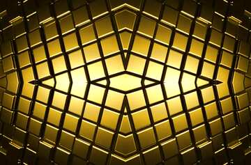 FX №213958 3d abstract gold metal cube background Frame Futuristic Template Pattern