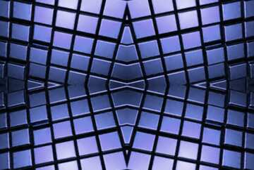 FX №213954 3d abstract blue metal cube background Technology Shape Rendering Pattern Mechanic