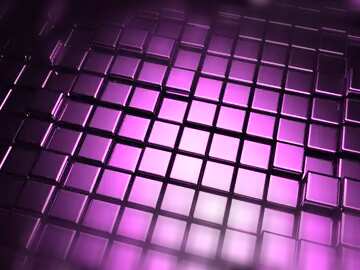 FX №214007 3d abstract metal cube background Blue Futuristic Geometric Technology Rendering