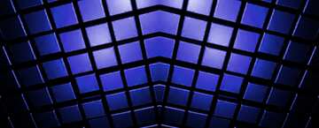 FX №214052 3d abstract dark blue pattern metal cube background