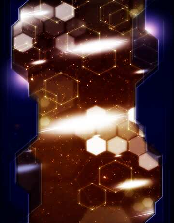 FX №215733 Starry sky rd blue space  Technology concept