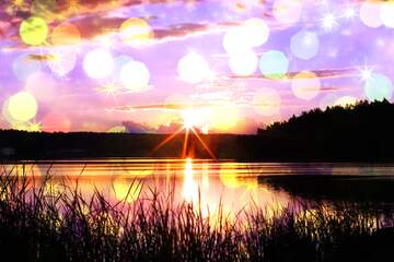 FX №222580 Evening shine landscape