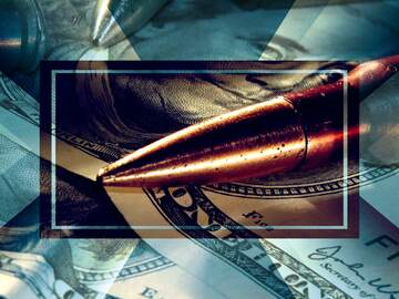 FX №226848 Weapon money background