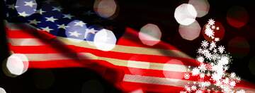 FX №265077 USA Christmas background for banner