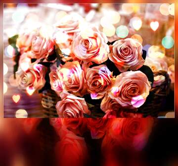 FX №266272 Background Bliss: Roses Blossom in Love`s Greetings