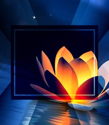 FX №276958 Radiant Lotus Blossom: Stunning Artistic Visualization with Vibrant Colors
