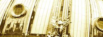 FX №57894 Abdeckung. Die Skulptur auf der Kuppel des Doms.