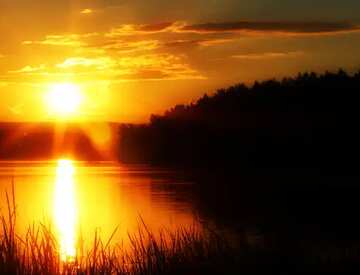 FX №67986 desktop sunset  lake