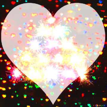 FX №78281 Christmas love heart background