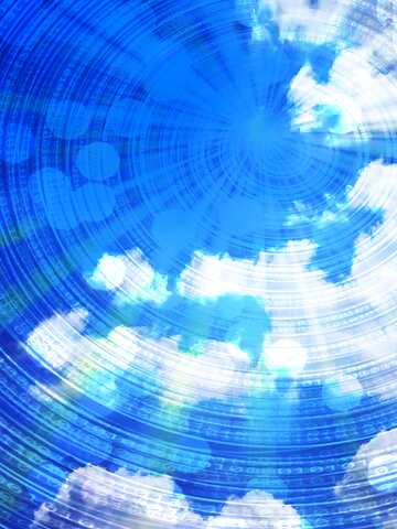 FX №172758 Background sky on Digital Binary data  bokeh background for card