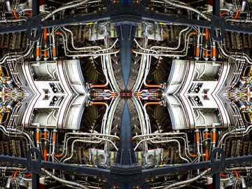 FX №173074 Symetric techno background mechanic