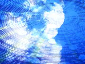 FX №173505 White cloud Digital Binary data  bokeh background