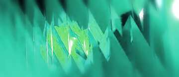 FX №183268 green futuristic shape. Computer generated abstract background.