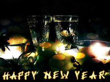FX №184001 dark happy new year  Romance background