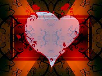 FX №186976 Beautiful Halloween heart frame background powerpoint website infographic template banner layout...