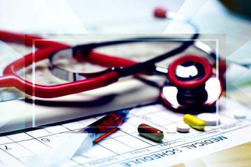 FX №189822 Medicine of the future powerpoint website infographic template banner layout design responsive...