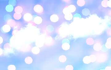 FX №209236 Two clouds bokeh  background
