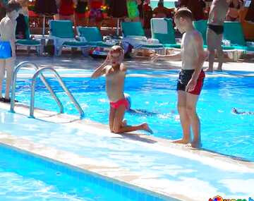 FX №21580 Blue color. Kids   swimming pool.