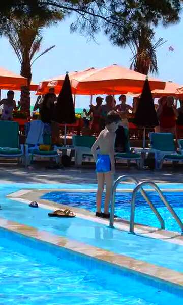 FX №21583 Bright colors. Kids   swimming pool.