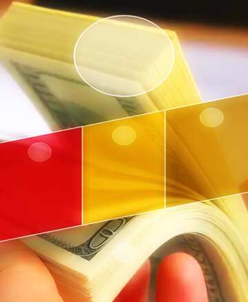 FX №210730 Bundle of dollars in the hands of template A4 size Business brochure flyer design