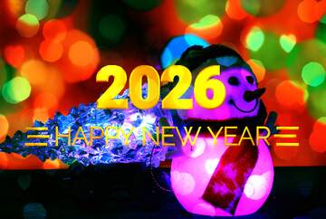 FX №212433 Christmas snowman tree happy new year 2026