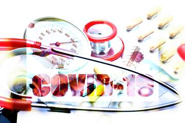 FX №219170 Family doctor Covid-19 Corona virus frame background