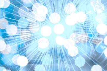 FX №230049 Background of bright blue lights rays