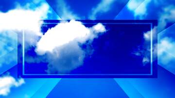 FX №265705 Celestial Symphony: Blue Sky Canvas